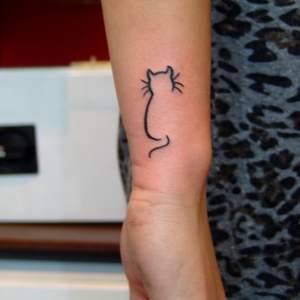 çizgi,kedi,dövmeleri,el,bileği