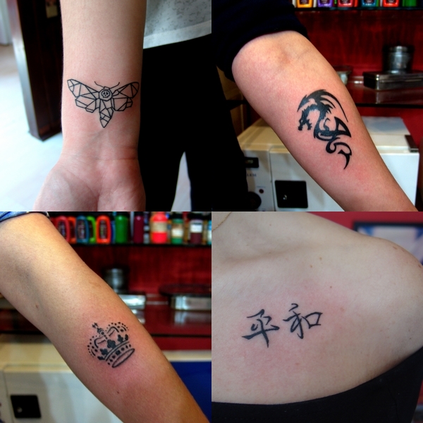 geometric,butterfly,tattoos,kucuk,tac,dovmeleri
