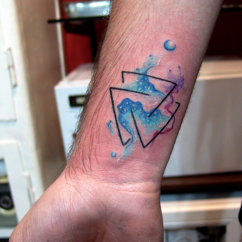 watercolor,triangle,tattoo,ucgen,dovmeleri