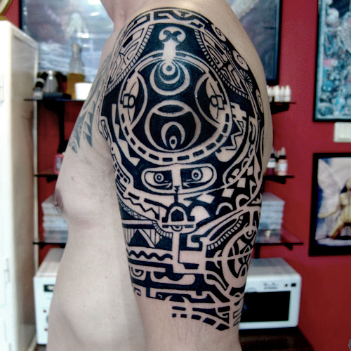 half,sleeve,maori,tattoo